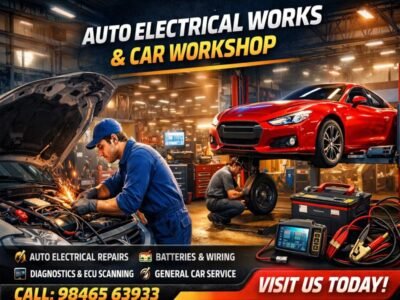 Sreays Auto Electrical Works & car workshop kazhakuttom